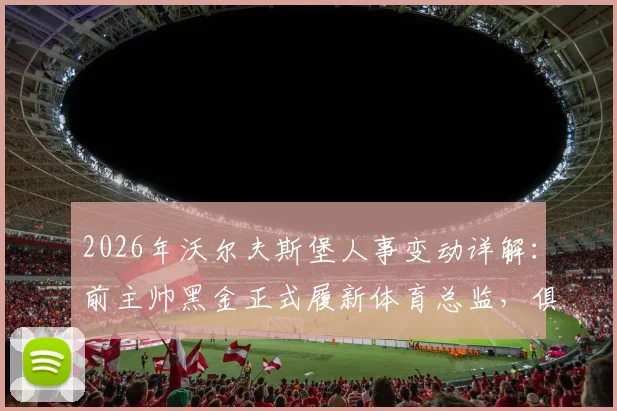 2026年沃尔夫斯堡人事变动详解：前主帅黑金正式履新体育总监，俱乐部战略调整引关注